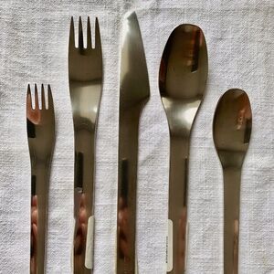 Stelton EM Cutlery 5 Piece Setting Stainless Steel. Erik Magnussen. NEW